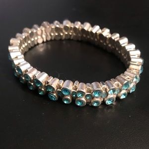 WHBM - Light Blue Stretch Bracelet